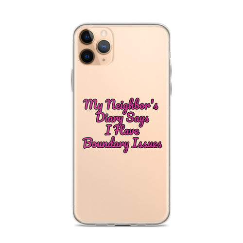 "Boundary Issues" iPhone Case