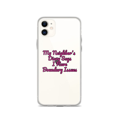 "Boundary Issues" iPhone Case