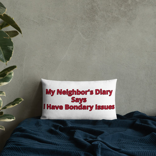 "Boundary Issues" Premium Pillow